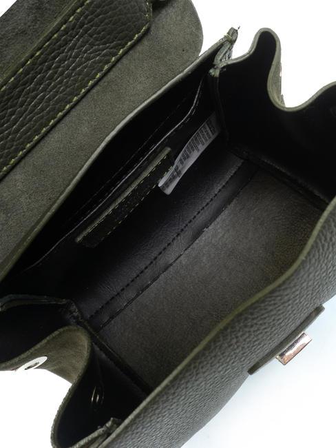 DUBROVNIK Mini-Kofferraumtasche aus Leder Militärg - Damentaschen