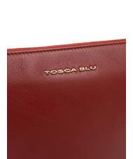 TOSCA BLU MILANO Ledertasche mit Schulterriemen Dunkelrot - Damentaschen - 3