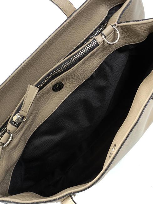 OTTAWA Einkaufstasche aus Leder BEIGE - Damentaschen