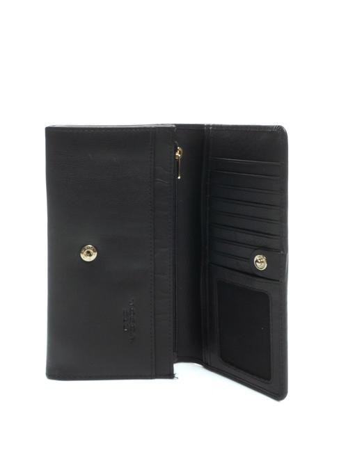 NIZZA Dreifach-Geldb&ouml;rse mit Nieten Schwarz - Brieftaschen Damen
