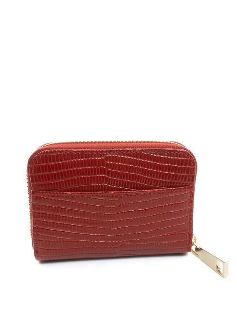 HELSINKY Kleine Geldb&ouml;rse aus Leder ROT - Brieftaschen Damen