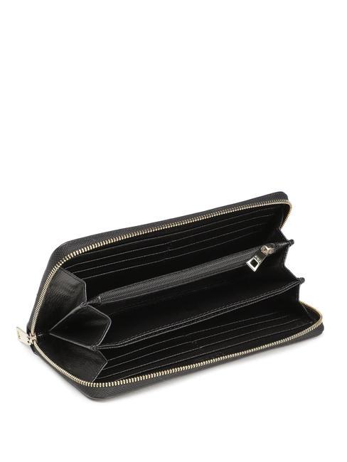 CAMELIA Gro&szlig;e Geldb&ouml;rse mit umlaufendem Rei&szlig;verschluss Schwarz - Brieftaschen Damen