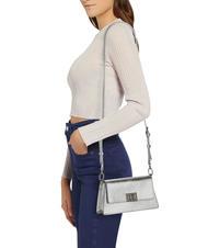 FURLA ZOE Umhängetasche mit Rahmen FARBE SILBER - Damentaschen - 5