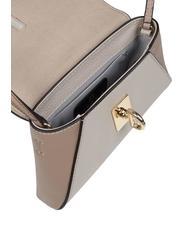 FURLA NET Rahmentasche aus Leder Marshmallow+Vollmond+Greige - Damentaschen - 3