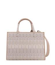 FURLA OPPORTUNITY S Tragetasche aus recyceltem Jacquard NATÜRLICHE TÖNE - Damentaschen - 3