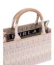 FURLA OPPORTUNITY S Tragetasche aus recyceltem Jacquard NATÜRLICHE TÖNE - Damentaschen - 4