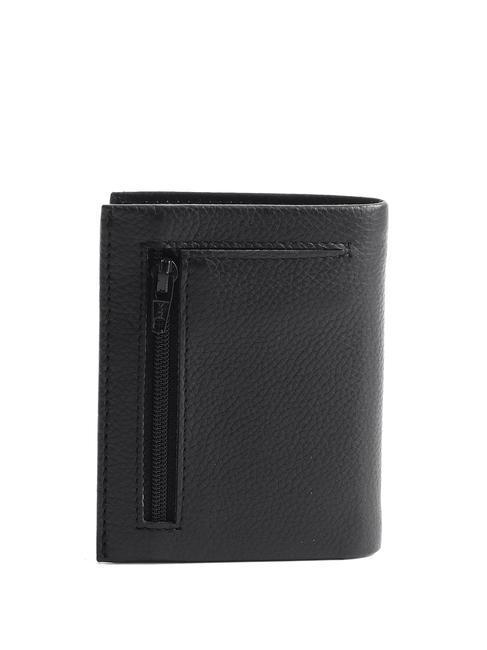 FIGHTER Vertikale Brieftasche aus Leder Schwarz - Brieftaschen Herren