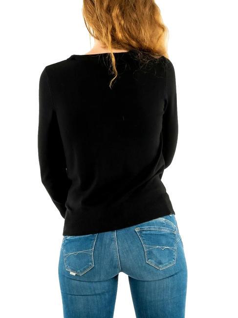 ZENA Strickjacke mit Knöpfen jetbla - Damenpullover