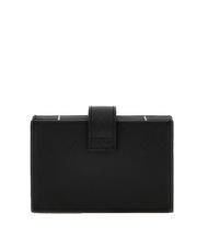 GUESS   Kartenetui mit Saffiano-Effekt SCHWARZ - Brieftaschen Damen - 3