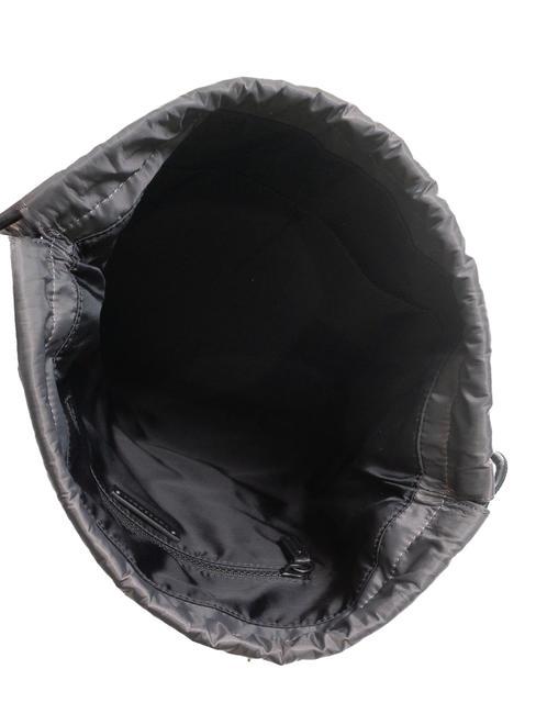 ZENITH Nylontasche mit Tasche Dunkelgrau / Schwarz - Rucks&auml;cke f&uuml;r Schule &amp; Freizeit