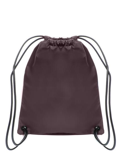 ZENITH Nylontasche mit Tasche Braun schwarz - Rucks&auml;cke f&uuml;r Schule &amp; Freizeit