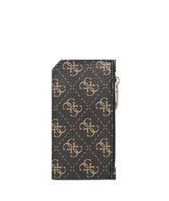 GUESS AIETA Kartenhalter mit M&uuml;nzfach braunes Logo - Brieftaschen Damen - 2