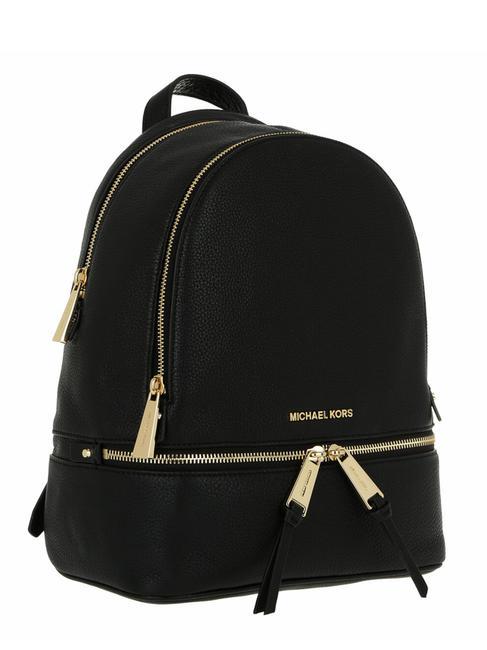 RHEA Lederrucksack Schwarz - Damentaschen