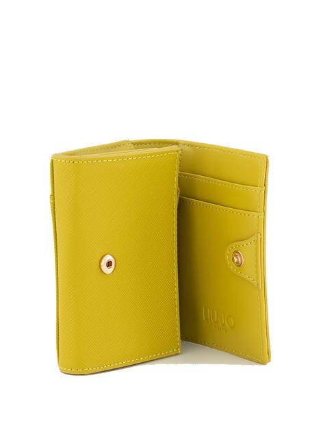 ALEDIS Zweiteilige Brieftasche mit Saffiano-Print Zitronengras - Brieftaschen Damen
