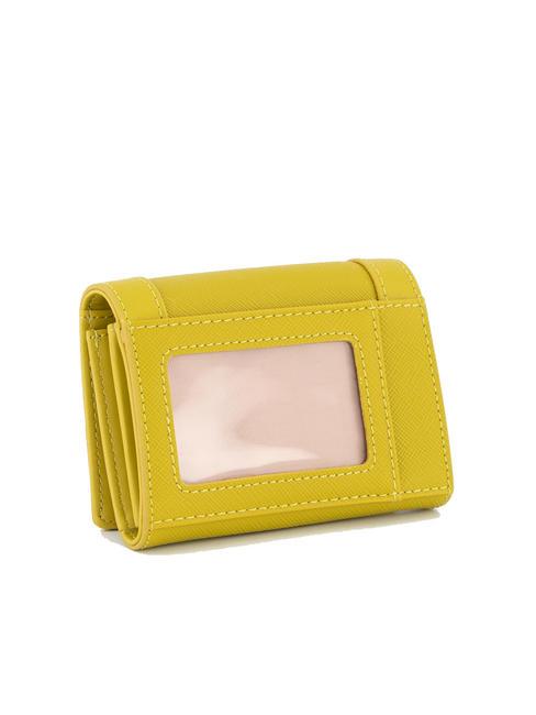 ALEDIS Zweiteilige Brieftasche mit Saffiano-Print Zitronengras - Brieftaschen Damen