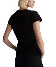 LIUJO MODA T-Shirt mit Pailletten-Logo Nero Macula Liujo - T-Shirts und Tops f&uuml;r Damen - 2