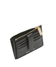 COCCINELLE METALLIC SOFT Flache Geldbörse aus strukturiertem Leder - Brieftaschen Damen