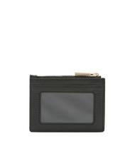 COCCINELLE METALLIC SOFT Flache Geldbörse aus strukturiertem Leder Schwarz - Brieftaschen Damen - 3