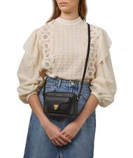 COCCINELLE BEAT SOFT Minitasche aus strukturiertem Leder Schwarz - Damentaschen - 5