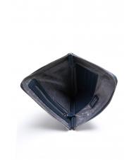 TRUSSARDI Busta porta tutto in Haut Tragetasche aus bedrucktem Leder Blau - Etuitaschen &amp; Necessaire - 5