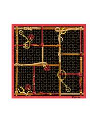 POLLINI TWILL Bedruckter Schal Schwarz und Fuchsia - Schals - 4