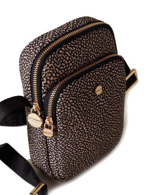 CLASSICA Mikrotasche mit Smartphone-Halterung OP / NATUR / SCHWARZ - Damentaschen