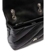 PINKO CLASSIC LOVE PUFF Tasche aus Nappaleder schwarz-altsilber - Damentaschen - 4