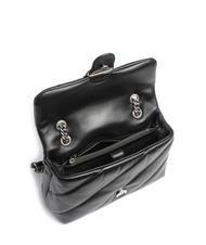 PINKO CLASSIC LOVE PUFF Tasche aus Nappaleder schwarz-altsilber - Damentaschen - 5