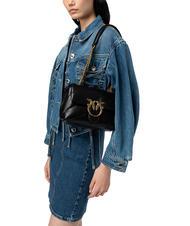 PINKO MINI LOVE BAG Nappatasche schwarz-antikgold - Damentaschen - 6