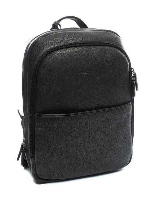 BOLOGNA Business-Rucksack aus Leder Schwarz - PC-Rucks&auml;cke