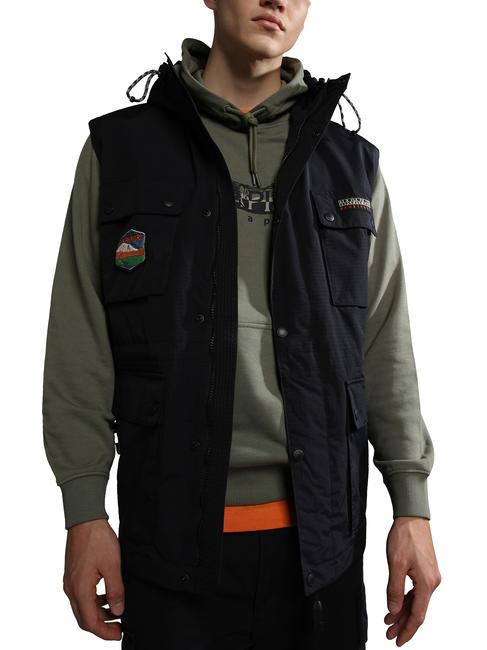 URBAN MODULAR Jacke mit abnehmbaren Ärmeln schwarz 041 - Herrenjacken