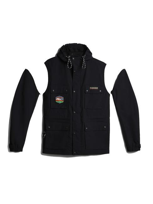 URBAN MODULAR Jacke mit abnehmbaren Ärmeln schwarz 041 - Herrenjacken