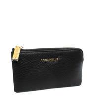 COCCINELLE METALLIC SOFT Geldb&ouml;rse mit Umschlag Schwarz - Brieftaschen Damen - 4