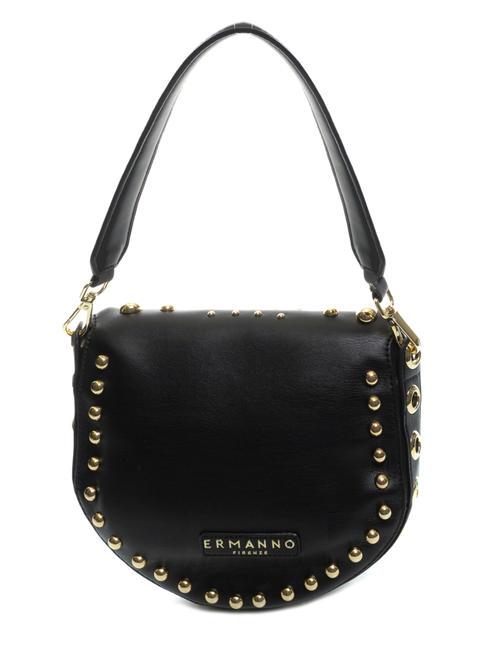 PRINCESS &Uuml;berschlagtasche mit Nieten schwarzes Gold - Damentaschen
