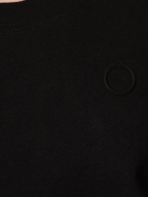 LOGO RING Baumwoll t-shirt SCHWARZ - T-Shirts und Tops f&uuml;r Damen