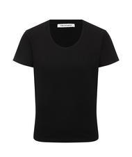 TRUSSARDI LOGO RING Baumwoll t-shirt SCHWARZ - T-Shirts und Tops f&uuml;r Damen - 4