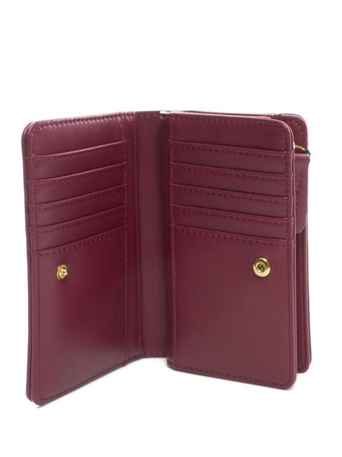 MIDDLE Mittleres Portemonnaie himbeerfarbener Glanz - Brieftaschen Damen
