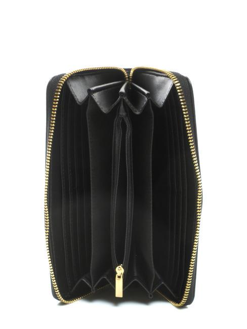 NEW OVAL T Gro&szlig;es Lederportemonnaie Schwarz - Brieftaschen Damen
