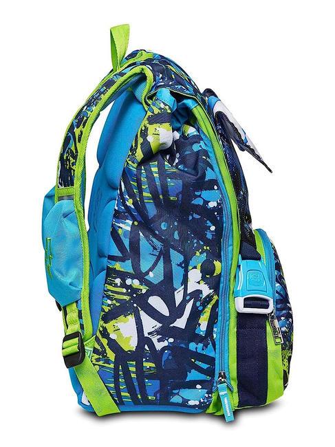 DRAGGHY BOY Gro&szlig;er erweiterbarer Rucksack Blau - Rucks&auml;cke f&uuml;r Schule &amp; Freizeit