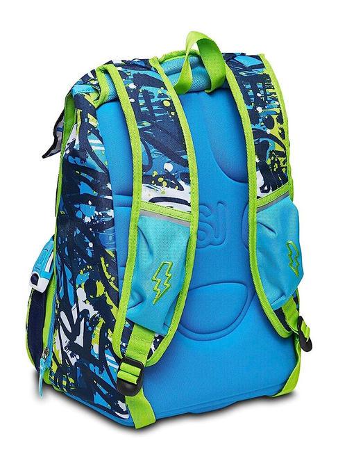 DRAGGHY BOY Gro&szlig;er erweiterbarer Rucksack Blau - Rucks&auml;cke f&uuml;r Schule &amp; Freizeit