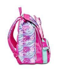 SJGANG SEA BEAUTY Gro&szlig;er erweiterbarer Rucksack Himbeerrose - Rucks&auml;cke f&uuml;r Schule &amp; Freizeit - 5
