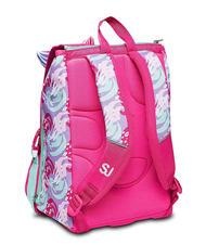 SJGANG SEA BEAUTY Gro&szlig;er erweiterbarer Rucksack Himbeerrose - Rucks&auml;cke f&uuml;r Schule &amp; Freizeit - 6
