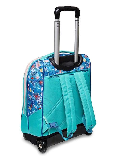 WATCH ME SHINE Trolley-Rucksack 2 R&auml;der petrol / blau - Rucks&auml;cke mit Trolleyfunktion
