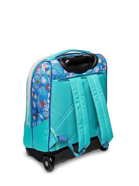 WATCH ME SHINE Trolley-Rucksack 2 R&auml;der petrol / blau - Rucks&auml;cke mit Trolleyfunktion