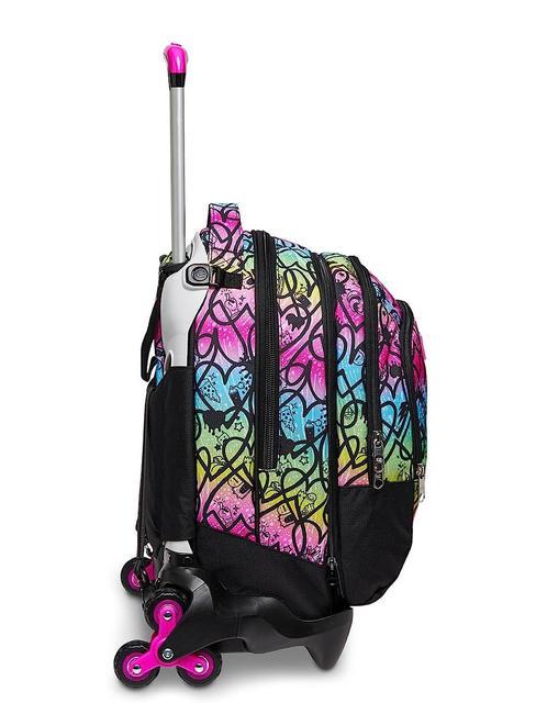 COLOUR EXPRESSION JACK Abnehmbarer Trolley-Rucksack, Doppelrucksack RHODAMINROT - Rucks&auml;cke mit Trolleyfunktion