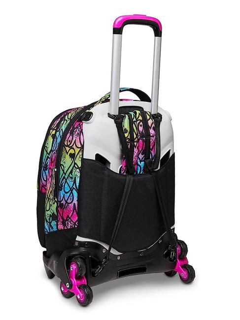 COLOUR EXPRESSION JACK Abnehmbarer Trolley-Rucksack, Doppelrucksack RHODAMINROT - Rucks&auml;cke mit Trolleyfunktion