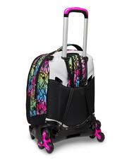 SEVEN COLOUR EXPRESSION JACK Abnehmbarer Trolley-Rucksack, Doppelrucksack RHODAMINROT - Rucks&auml;cke mit Trolleyfunktion - 7