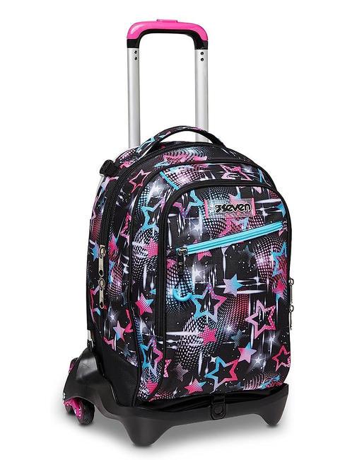 LIQUID PAINT JACK Abnehmbarer Trolley-Rucksack, 3 Rollen Piratenschwarz - Rucks&auml;cke mit Trolleyfunktion