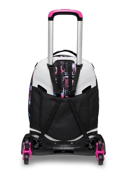 LIQUID PAINT JACK Abnehmbarer Trolley-Rucksack, 3 Rollen Piratenschwarz - Rucks&auml;cke mit Trolleyfunktion