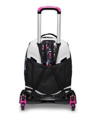SEVEN LIQUID PAINT JACK Abnehmbarer Trolley-Rucksack, 3 Rollen Piratenschwarz - Rucks&auml;cke mit Trolleyfunktion - 4